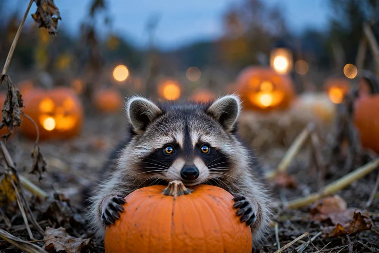 Raccoon 2027 calendar art