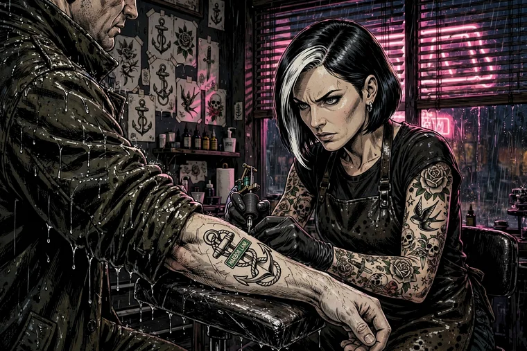 The Ink Detective calendar art