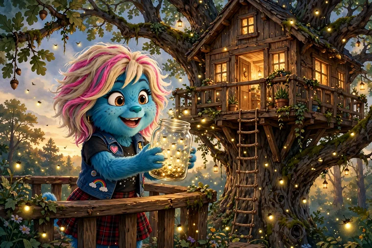 Gremlin&rsquo;s Treehouse 2027 calendar artwork