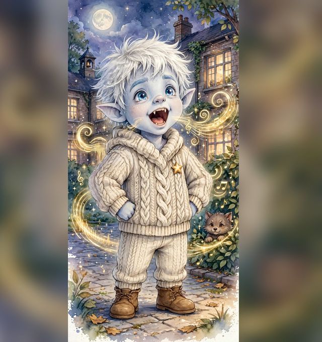 Karson Speaks Loud book cover — Karson the boy-banshee
