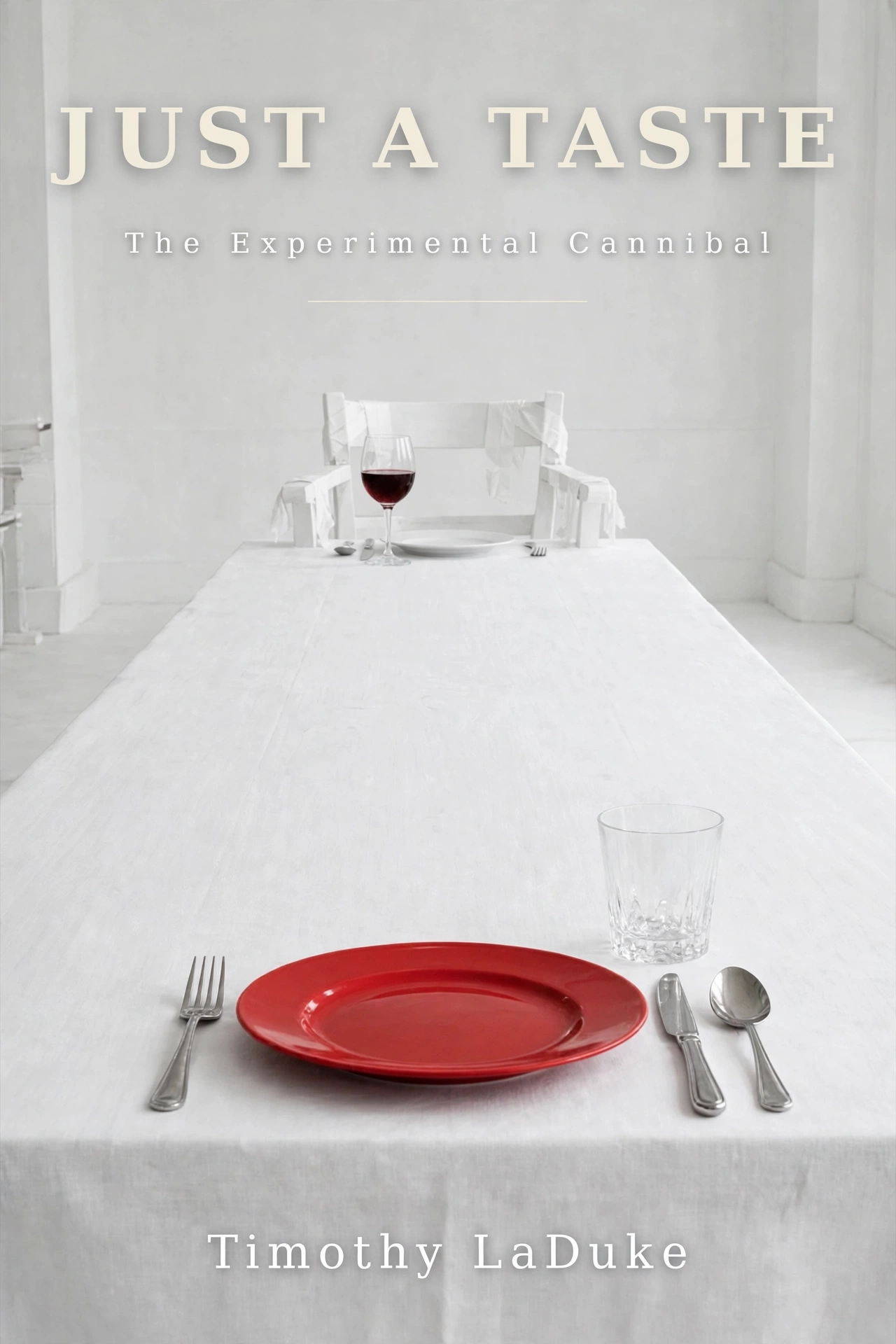 Just a Taste book cover — a red plate on a white cover