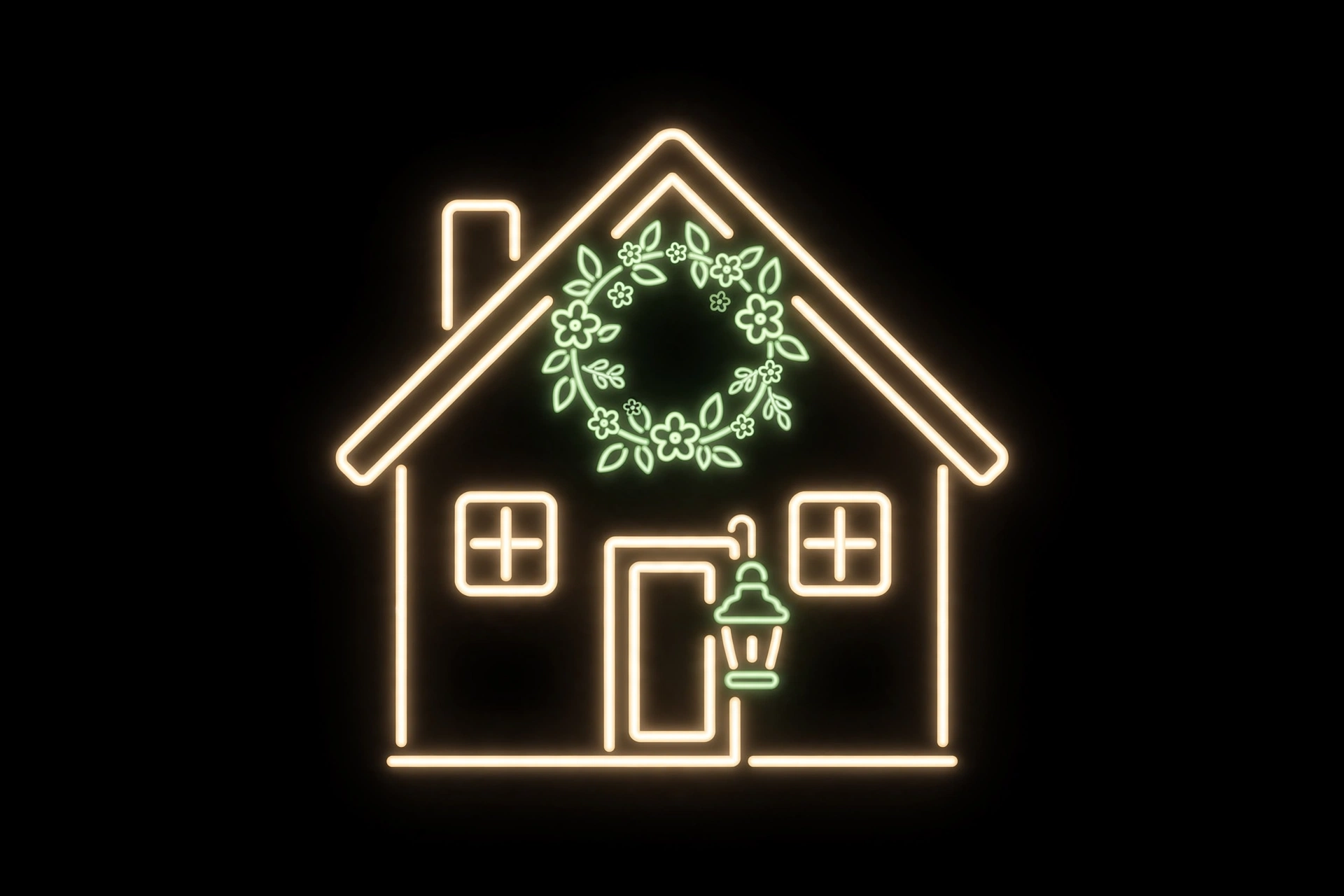 Anne's Gabled House neon sign design