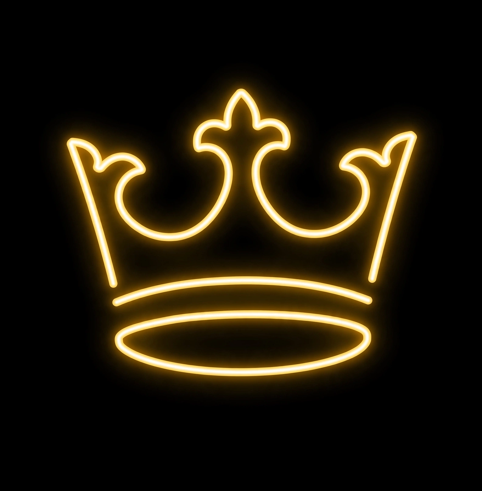 The Crown neon sign design