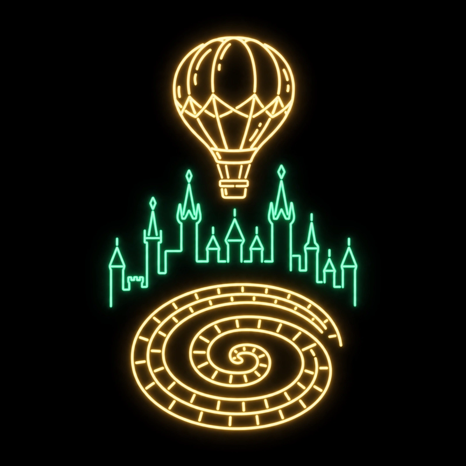 Oz Balloon neon sign design