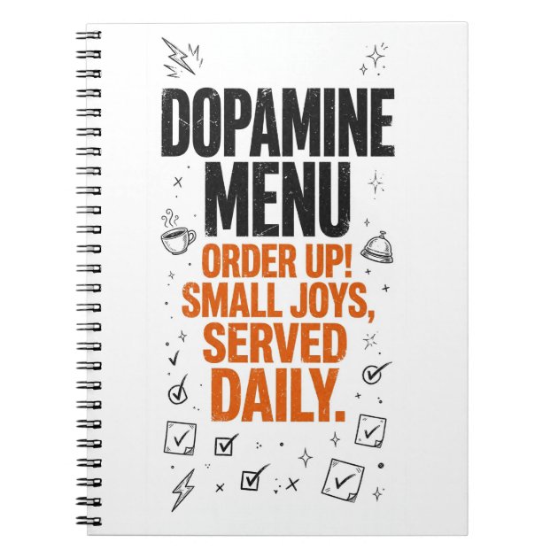 Dopamine Menu Funny ADHD Journal — product photo