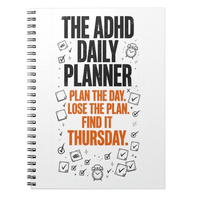 The ADHD Daily Planner Funny ADHD Journal — product photo