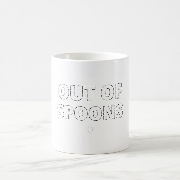 Out of Spoons ND Mug — product photo