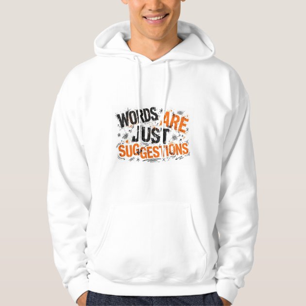 Words Are Just a Suggestion Funny ADHD Hoodie — product photo