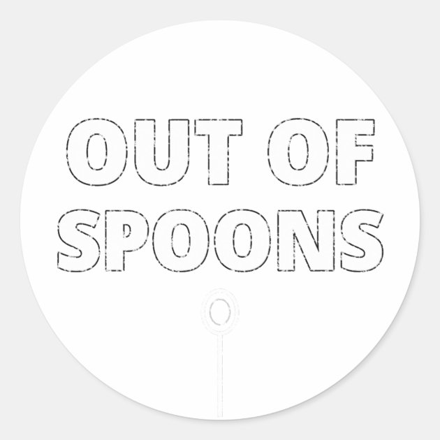 Out of Spoons ND Sticker — product photo