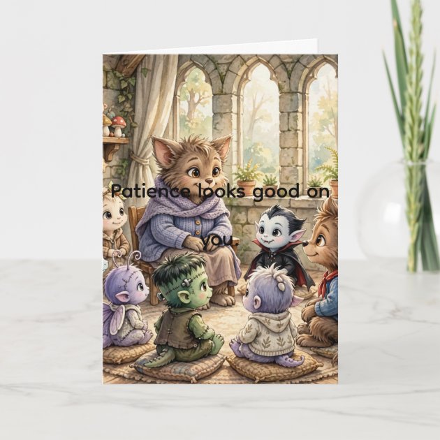 Wally the Werewolf Classroom Card — MeekDuke Books — product photo