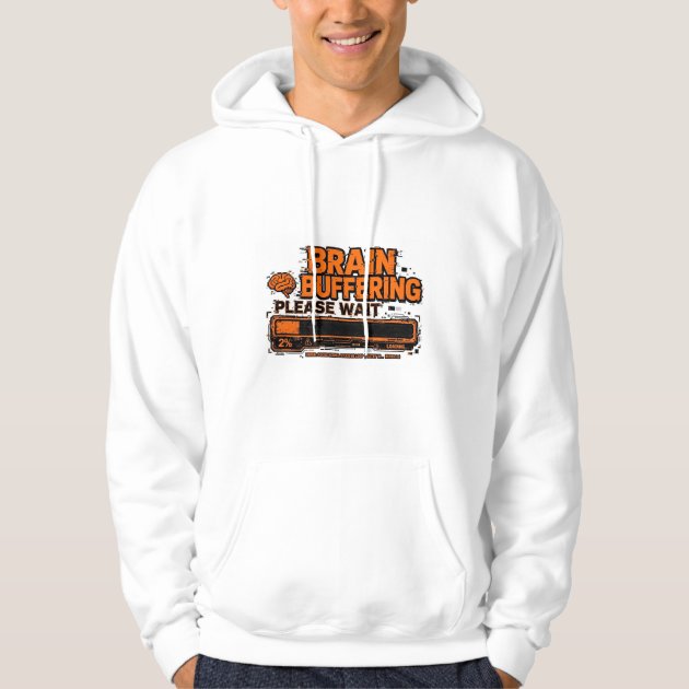 Brain Buffering Funny ADHD Hoodie — product photo